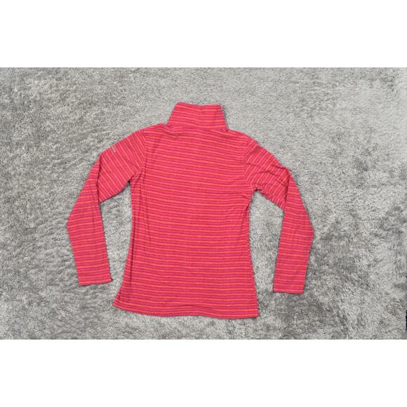 Columbia Women's Small Pink Pullover Sweater, Polyester, Half Zip Fleece - Picture 3 of 7